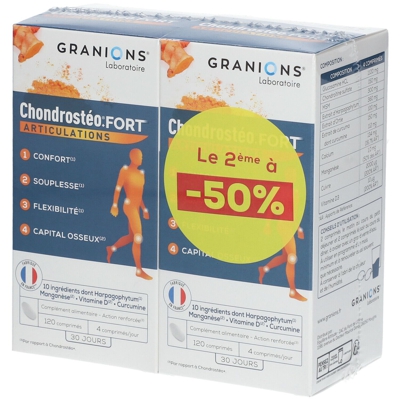 Laboratoire des Granions® Chondrostéo® + Fort Articulations