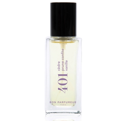 Bon Parfumeur 401 Cedar Candied Plum Vanilla Eau de Parfum (Various Sizes) - 15ml