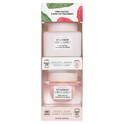 STARSKIN Orglamic Pink Cactus 2-Step Lip Treatment