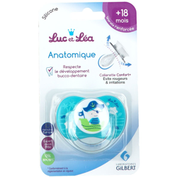 Gilbert Luc et Léa Sucette symétrique Pirate +18 mois avec anneau características