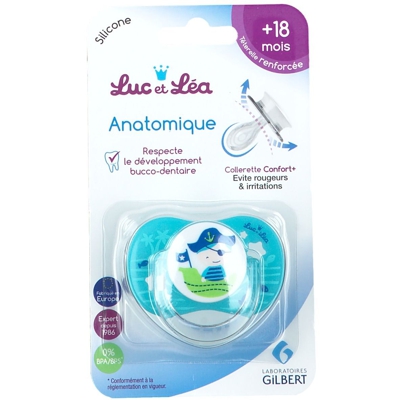 Gilbert Luc et Léa Sucette symétrique Pirate +18 mois avec anneau