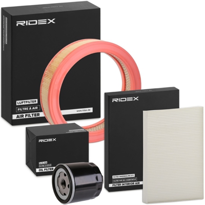 RIDEX Kit de filtres 4055F0010  VW,SKODA,SEAT,GOLF III 1H1,POLO 6N2,POLO 6N1,LUPO 6X1, 6E1,GOLF III Variant 1H5,POLO CLASSIC 6KV2,CADDY II Furgón 9K9A