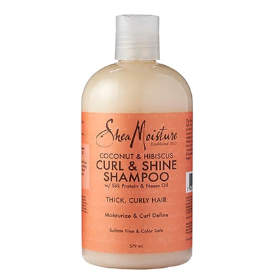 Shea Moisture Shampoing Brillance Rehausseur de Boucles à la Noix de Coco et l'Hibiscus (379 ml)