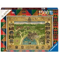 Puzzle 1500 p - La carte de Poudlard / Harry Potter