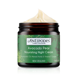 Crème de nuit nourrissante à l'avocat et à la poire Antipodes (60g) características