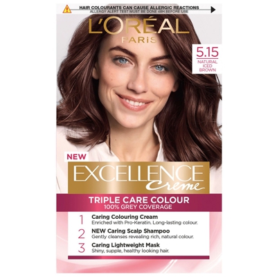 L'Oréal Paris Excellence Crème Permanent Hair Dye (Various Shades) - 5.15 Natural Iced Brown