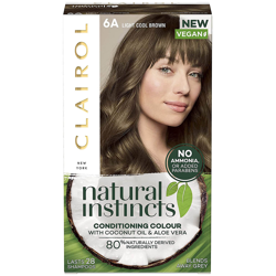 Clairol Natural Instincts Semi-Permanent No Ammonia Vegan Hair Dye 177ml (Various Shades) - 6A Light Cool Brown precio