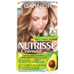 Garnier Nutrisse Permanent Hair Dye (Various Shades) - 8N Nude Medium Blonde características