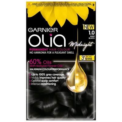 Garnier Olia Coloration Permanente (Différentes teintes) - 1.0 Deep Black