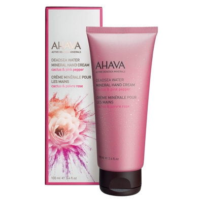 Crème Minérale pour les mains AHAVA - Cactus et Poivre Rose