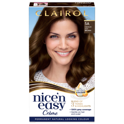 Clairol Nice' n Easy Crème Natural Looking Oil Infused Permanent Hair Dye 177ml (Various Shades) - 5A Medium Ash Brown en oferta