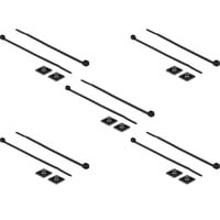 18672 support d''attache-câble Noir Nylon 10 pièce(s), Serre-câble en oferta