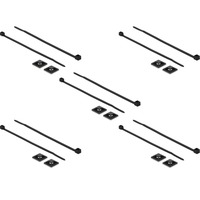 18672 support d''attache-câble Noir Nylon 10 pièce(s), Serre-câble