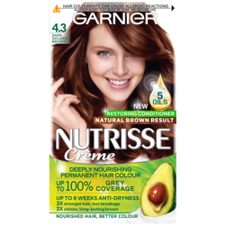 Garnier Nutrisse Permanent Hair Dye (Various Shades) - 4.3 Dark Golden Brown (Davina's Shade) precio