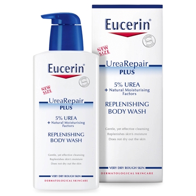 Eucerin® Dry Skin Replenishing nettoyant corps peaux sèches 5% urée avec lactate (400ml)