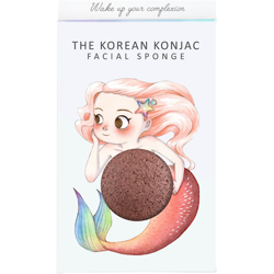 Éponge Konjac, Boîte et Crochet Mythical Mermaid The Konjac Sponge Company 30 g – Argile Rouge en oferta
