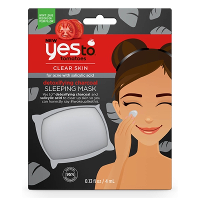 yes to Tomatoes Detoxifying Charcoal Sleeping Mask 4ml