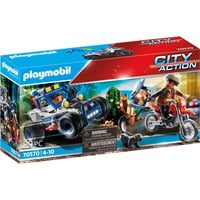 City Action Policier avec voiturette et voleur moto, Jouets de construction en oferta
