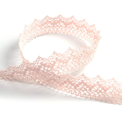 Ruban dentelle 25 mm rose precio