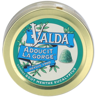 Valda Gomme à la menthe et eucalyptus