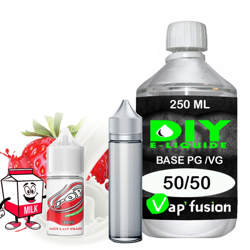 Pack e-liquide DIY Facile POP arôme concentré - Base PG/VG 250ML + Flacon vide 50 ml precio
