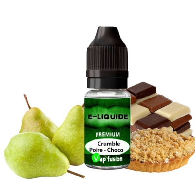 E liquide crumble poire-choco-10ml- Vapfusion