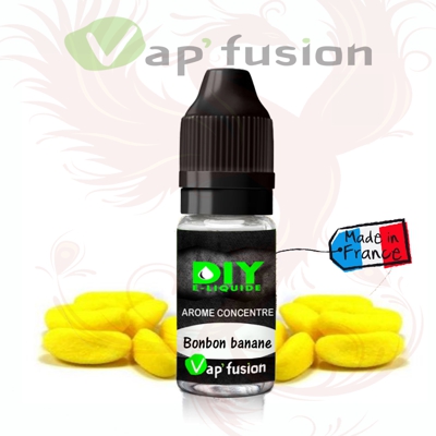 Bonbon banane - arôme concentré - 10ml - Diy - Vapfusion