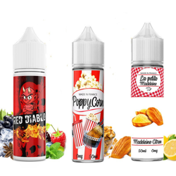 Pack 3 x 50 ml e-liquides Red Diablo - Poppycorn - La Petite Madeleine en oferta