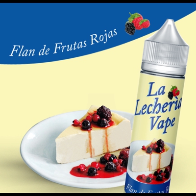 E liquide flan de frutas rojas-50ml-la lecheria vape