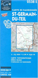 Carte de randonnée : St-Germain-du-Teil (Série Bleue) características