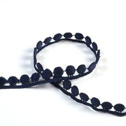 Ruban guipure 10 mm bleu marine precio