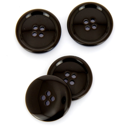 Boutons ronds 4 trous marron 28 mm en oferta