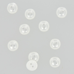 Boutons à bords ciselés blanc 11 mm precio