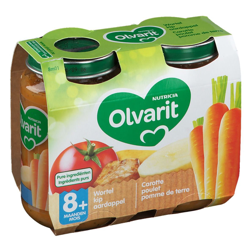 Olvarit Carotte Poulet Pomme de terre 8+ mois en oferta