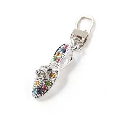 Curseur forme escarpins à strass