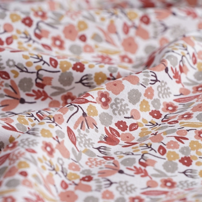 Tissu cretonne fleurette Alice