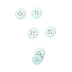Boutons striés 2 trous bleu clair 11 mm precio