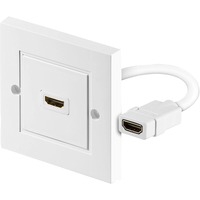 51722 câble HDMI HDMI Type A (Standard) Blanc, Prise murale