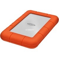 Rugged Mini disque dur externe 2000 Go Orange, Argent