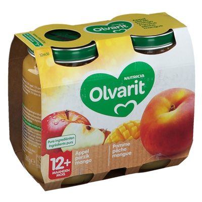 Olvarit Ponme Pêche Mangue 12+ mois