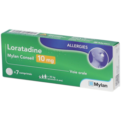 Loratadine Mylan Conseil 10 mg características