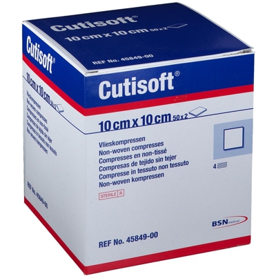 Cutisoft® Compresses en non-tissé Stériles 10 x 10 cm