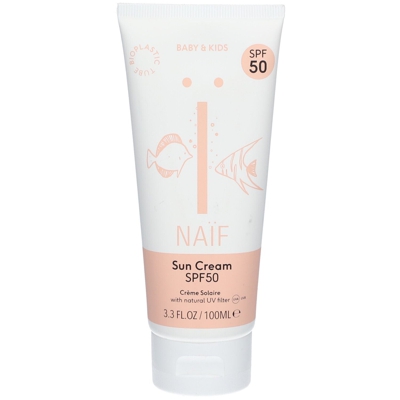 Naif Crème solaire naturelle pour bébés et enfants Spf50