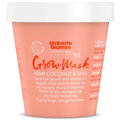 Umberto Giannini Grow Mask Hemp, Coconut and Shea Treatment 230g