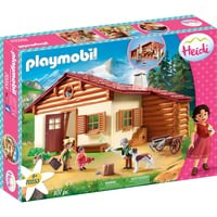 Heidi avec grand-père et chalet, Jouets de construction características