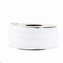 Fermeture éclair au mètre blanche sans curseur características