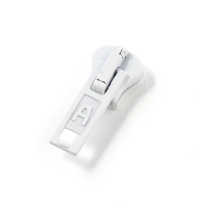 Curseur pour fermeture éclair blanc