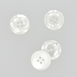 Boutons contours galbés blanc 20 mm características