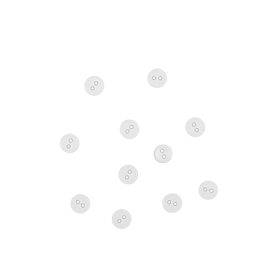 Boutons mini crème 6 mm