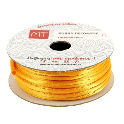 Bobine queue de rat orange 2 mm